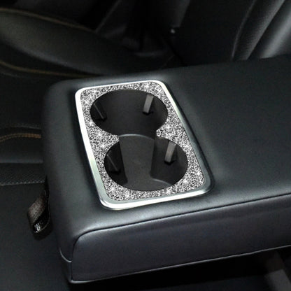 For Ford Mustang Mach E 2021 Car Rear Seat Cup Holder Frame Diamond Decorative Sticker - Car Interior Mouldings by PMC Jewellery | Online Shopping South Africa | PMC Jewellery | Buy Now Pay Later Mobicred