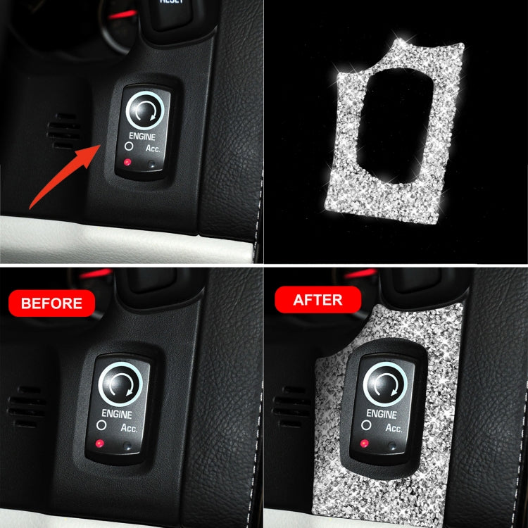 For Chevrolet Corvette C6 2005-2013 Ignition Switch Panel Diamond Decorative Sticker, Left Drive - Car Interior Mouldings by PMC Jewellery | Online Shopping South Africa | PMC Jewellery | Buy Now Pay Later Mobicred