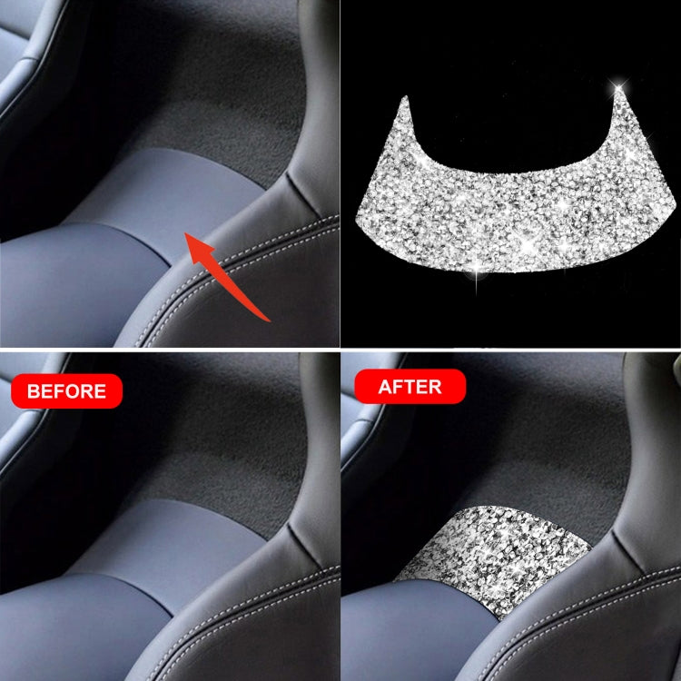 For Chevrolet Corvette C7 2014-2019 Car Rear Center Part Diamond Decorative Sticker, Left Drive - Car Interior Mouldings by PMC Jewellery | Online Shopping South Africa | PMC Jewellery | Buy Now Pay Later Mobicred