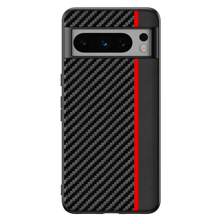 For Google Pixel 9 Ultra-thin Carbon Fiber Texture Printing Phone Case(Black Red) - Google Cases by PMC Jewellery | Online Shopping South Africa | PMC Jewellery | Buy Now Pay Later Mobicred