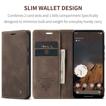 For Google Pixel 9 / 9 Pro CaseMe 013 Multifunctional Horizontal Flip Leather Phone Case(Coffee) - Google Cases by CaseMe | Online Shopping South Africa | PMC Jewellery | Buy Now Pay Later Mobicred