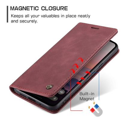 For Google Pixel 9 / 9 Pro CaseMe 013 Multifunctional Horizontal Flip Leather Phone Case(Wine Red) - Google Cases by CaseMe | Online Shopping South Africa | PMC Jewellery | Buy Now Pay Later Mobicred