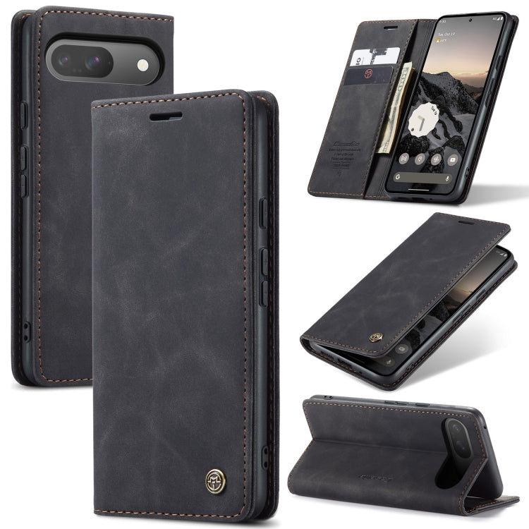 For Google Pixel 9 / 9 Pro CaseMe 013 Multifunctional Horizontal Flip Leather Phone Case(Black) - Google Cases by CaseMe | Online Shopping South Africa | PMC Jewellery | Buy Now Pay Later Mobicred