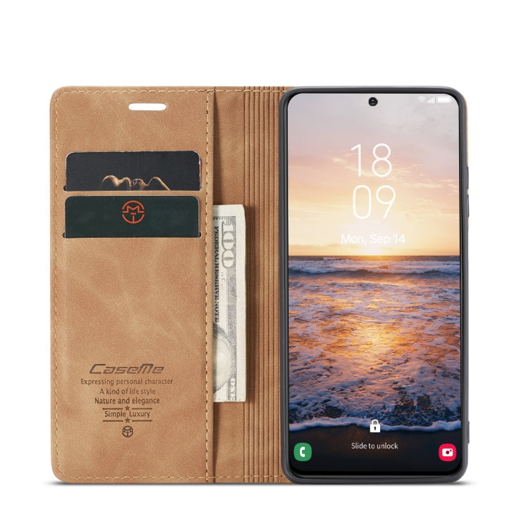 For Samsung Galaxy S24+ 5G CaseMe 013 Multifunctional Horizontal Flip Leather Phone Case(Brown) - Galaxy S24+ 5G Cases by CaseMe | Online Shopping South Africa | PMC Jewellery | Buy Now Pay Later Mobicred