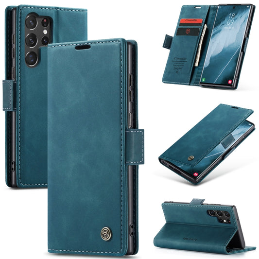 ForSamsung Galaxy S24 Ultra 5G CaseMe 013 Multifunctional Horizontal Flip Leather Phone Case(Blue) - Galaxy S24 Ultra 5G Cases by CaseMe | Online Shopping South Africa | PMC Jewellery