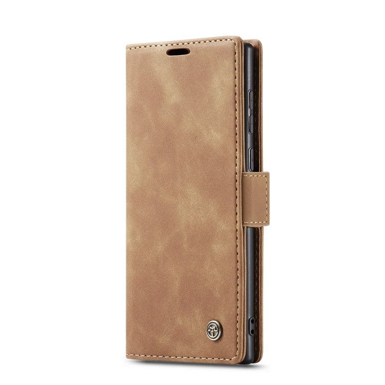 ForSamsung Galaxy S24 Ultra 5G CaseMe 013 Multifunctional Horizontal Flip Leather Phone Case(Brown) - free shipping - PMC Jewellery - Order now!