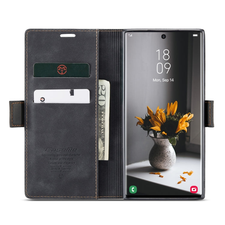 ForSamsung Galaxy S24 Ultra 5G CaseMe 013 Multifunctional Horizontal Flip Leather Phone Case(Black) - Galaxy S24 Ultra 5G Cases by CaseMe | Online Shopping South Africa | PMC Jewellery | Buy Now Pay Later Mobicred