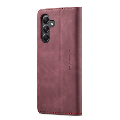 For Samsung Galaxy A25 5G CaseMe 013 Multifunctional Horizontal Flip Leather Phone Case(Wine Red) - Galaxy Phone Cases by CaseMe | Online Shopping South Africa | PMC Jewellery | Buy Now Pay Later Mobicred