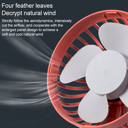 F829 Portable Car Air Outlet Electric Cooling Fan with LED Light(White) - Heating & Fans by PMC Jewellery | Online Shopping South Africa | PMC Jewellery | Buy Now Pay Later Mobicred