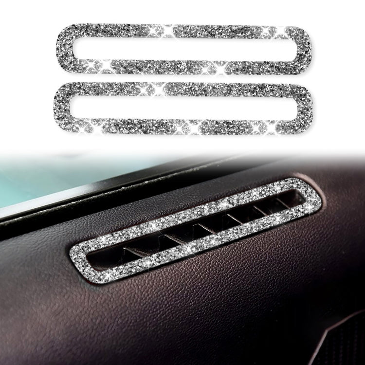 For Ford Mustang 2015-2020 Car Door Air Outlet Diamond Decoration Sticker, Left and Right Drive - Car Interior Mouldings by PMC Jewellery | Online Shopping South Africa | PMC Jewellery | Buy Now Pay Later Mobicred