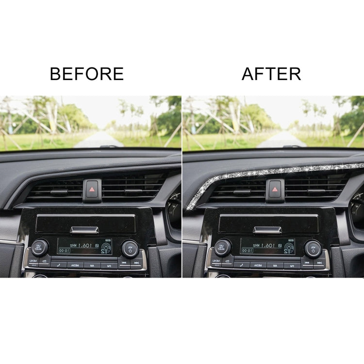 For Honda Civic 2016-2019 Car Central Control Air Outlets Upper Diamond Decorative Sticker, Right-hand Drive - Car Interior Mouldings by PMC Jewellery | Online Shopping South Africa | PMC Jewellery | Buy Now Pay Later Mobicred