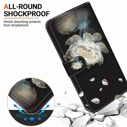 For Motorola Edge 2024 Crystal Texture Colored Drawing Leather Phone Case(Crystal Peony) - Motorola Cases by PMC Jewellery | Online Shopping South Africa | PMC Jewellery | Buy Now Pay Later Mobicred