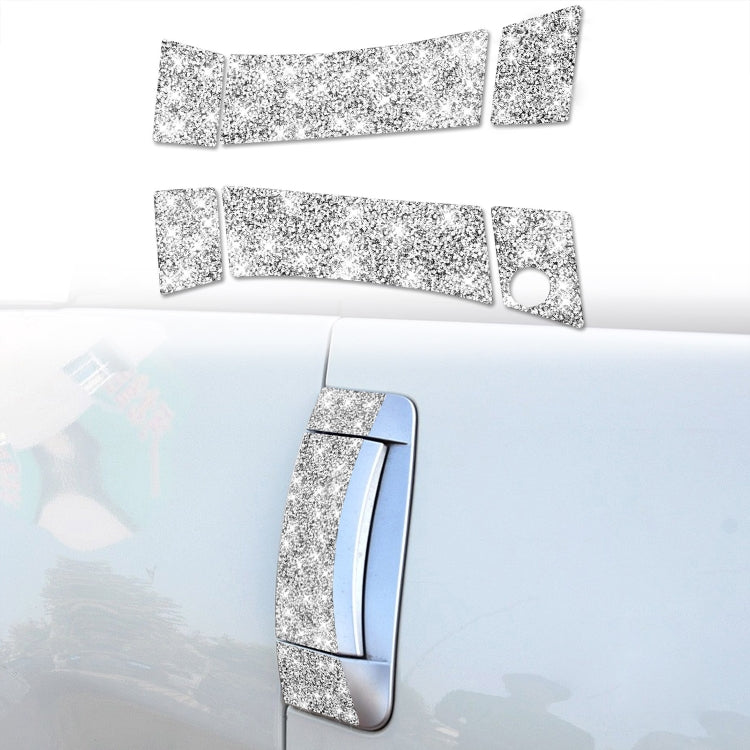 For Nissan 350Z 2003-2009 6pcs Car Door Outer Handle Diamond Decorative Sticker, Left Drive - Car Interior Mouldings by PMC Jewellery | Online Shopping South Africa | PMC Jewellery | Buy Now Pay Later Mobicred