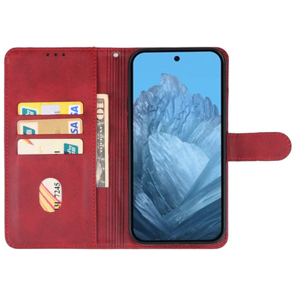 For Google Pixel 9 Leather Phone Case(Red) - Google Cases by PMC Jewellery | Online Shopping South Africa | PMC Jewellery | Buy Now Pay Later Mobicred