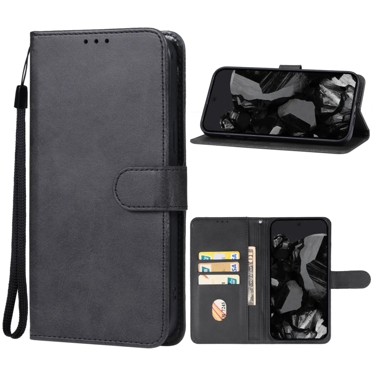 For Google Pixel 9 Pro Leather Phone Case(Black) - Google Cases by PMC Jewellery | Online Shopping South Africa | PMC Jewellery | Buy Now Pay Later Mobicred