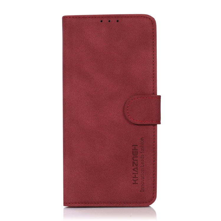 For Google Pixel 9 Pro KHAZNEH Matte Texture Leather Phone Case(Red) - Google Cases by PMC TechLife | Online Shopping South Africa | PMC TechLife | Buy Now Pay Later Mobicred