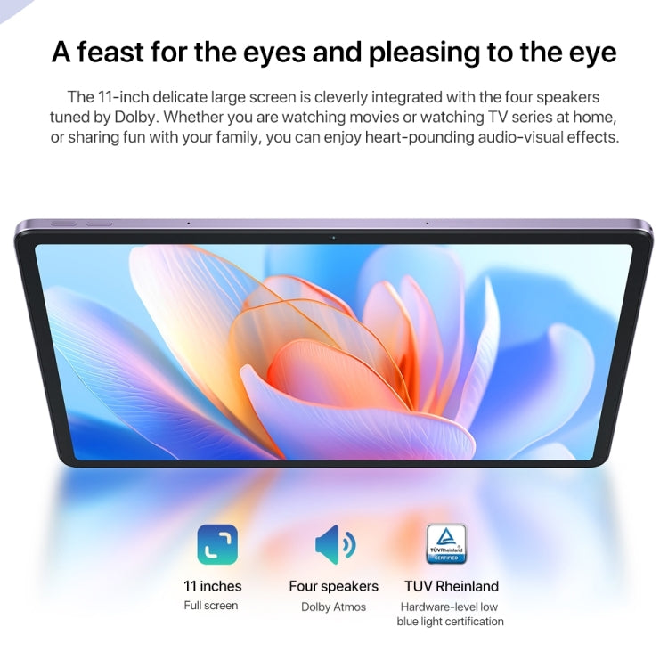 Lenovo Xiaoxin Pad 2024 11 inch WiFi Tablet, 8GB+128GB, Android 13, Qualcomm Snapdragon 685 Octa Core, Support Face Identification(Purple) - free shipping - PMC TechLife - Order now!