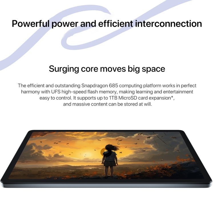 Lenovo Xiaoxin Pad 2024 11 inch WiFi Tablet, 8GB+128GB, Android 13, Qualcomm Snapdragon 685 Octa Core, Support Face Identification(Purple) - free shipping - PMC TechLife - Order now!