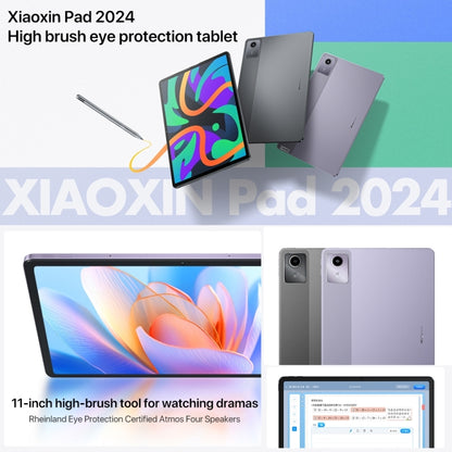 Lenovo Xiaoxin Pad 2024 11 inch WiFi Tablet, 6GB+128GB, Android 13, Qualcomm Snapdragon 685 Octa Core, Support Face Identification(Dark Grey) - Lenovo by Lenovo | Online Shopping South Africa | PMC Jewellery