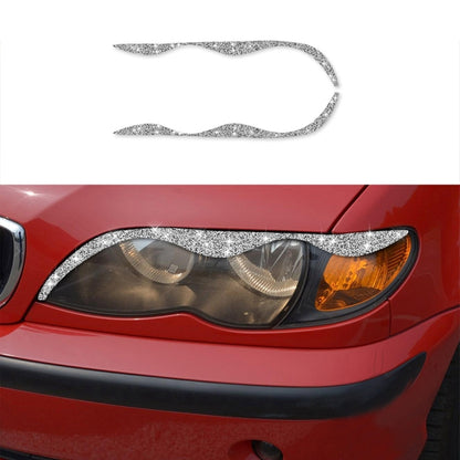 For BMW Series 3 E46 1999-2004 Car Light Eyebrow Soft Style Diamond Decoration Sticker, Left and Right Drive - Car Light Accessories by PMC Jewellery | Online Shopping South Africa | PMC Jewellery | Buy Now Pay Later Mobicred