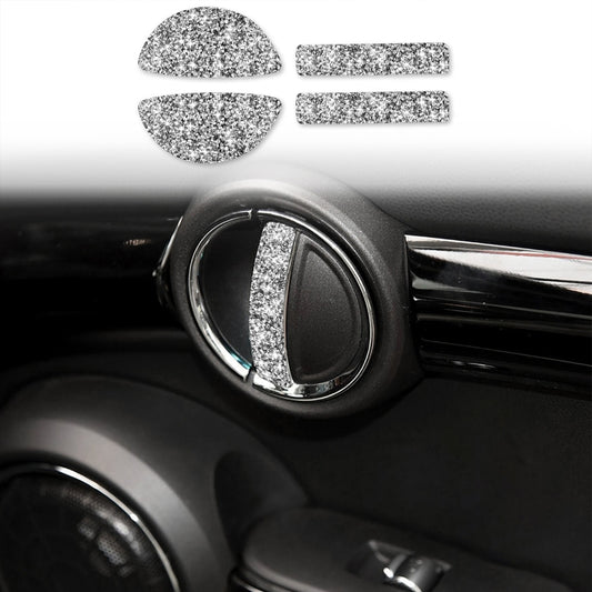 For BMW Mini Cooper Clubman Countryman  F55 4pcs Car F Chassis Door Handle Diamond Decoration Sticker - Car Interior Mouldings by PMC Jewellery | Online Shopping South Africa | PMC Jewellery | Buy Now Pay Later Mobicred