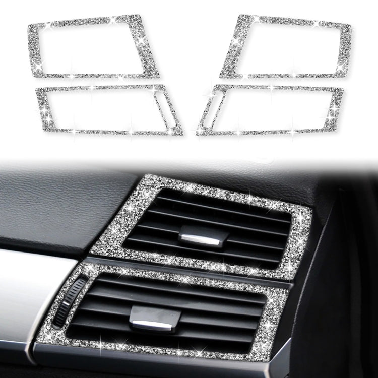 For BMW X5 E70 / X6 E71 2008-2013 Car Side Air Outlet Diamond Decoration Sticker, Left and Right Drive - Car Interior Mouldings by PMC Jewellery | Online Shopping South Africa | PMC Jewellery | Buy Now Pay Later Mobicred