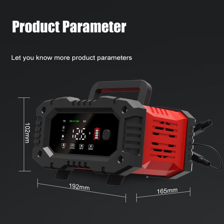 FOXSUR 12V / 24V 20A 300W Portable Motorcycle Car Smart Battery Charger(AU Plug) - free shipping - PMC TechLife - Order now!