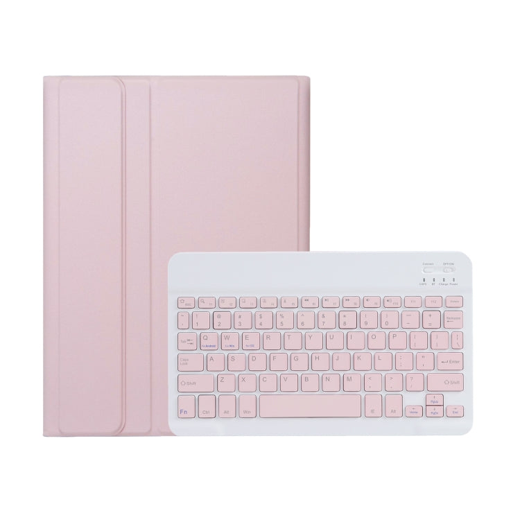 For Xiaomi Redmi Pad SE 11 inch A0N9 Lambskin Texture Ultra-thin Detachable Bluetooth Keyboard Leather Case(Pink) - Xiaomi Keyboard by PMC TechLife | Online Shopping South Africa | PMC TechLife | Buy Now Pay Later Mobicred