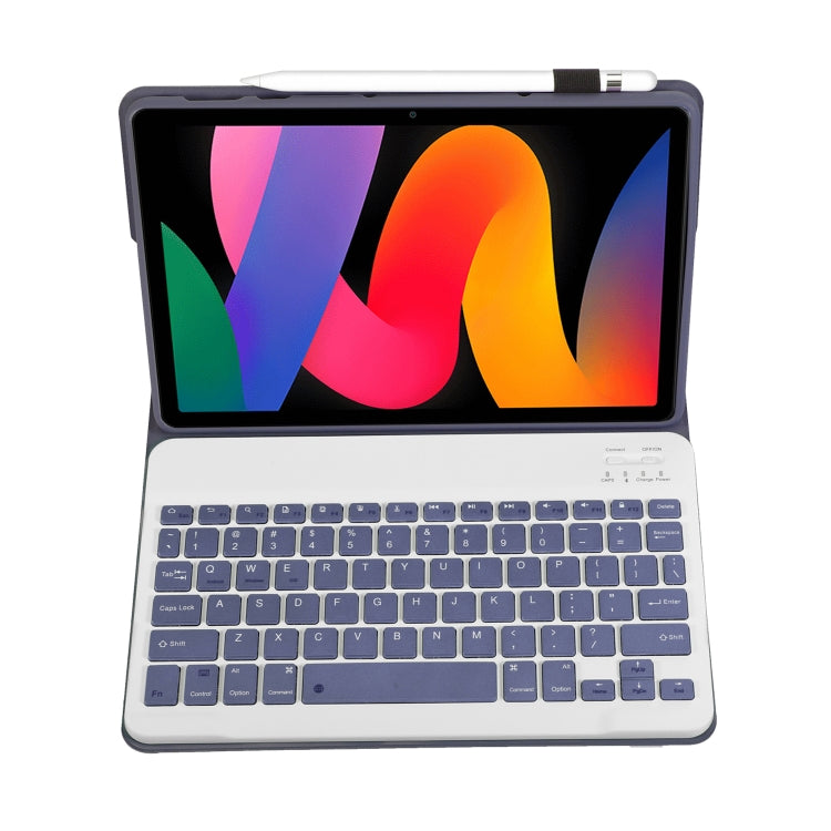 For Xiaomi Redmi Pad SE 11 inch A0N9 Lambskin Texture Ultra-thin Detachable Bluetooth Keyboard Leather Case(Purple) - Others Keyboard by PMC TechLife | Online Shopping South Africa | PMC TechLife