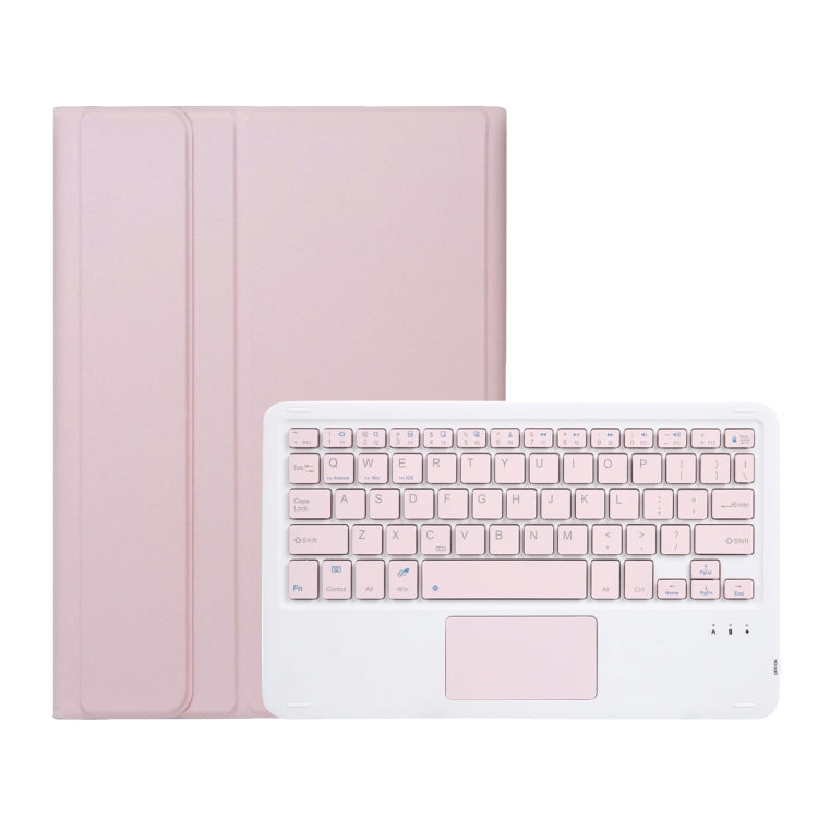 For Xiaomi Redmi Pad SE 11 inch A0N9-A Lambskin Texture Ultra-thin Detachable Bluetooth Keyboard Leather Case with Touchpad(Pink) - Xiaomi Keyboard by PMC TechLife | Online Shopping South Africa | PMC TechLife | Buy Now Pay Later Mobicred