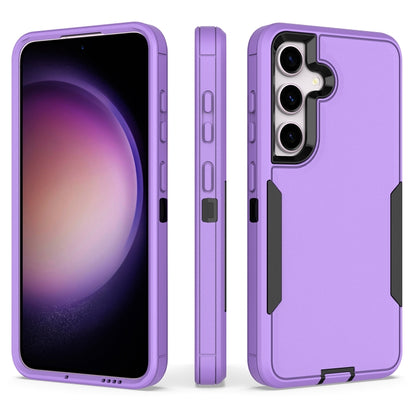 For Samsung Galaxy S25 / S24 5G Magnetic 2 in 1 PC Hybrid TPU Phone Case(Purple+Black) - Galaxy S24 5G Cases by PMC Jewellery | Online Shopping South Africa | PMC Jewellery | Buy Now Pay Later Mobicred