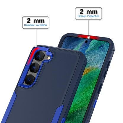 For Samsung Galaxy S25+ / S24+ 5G Magnetic 2 in 1 PC Hybrid TPU Phone Case(Blue+Blue Green) - Galaxy S24+ 5G Cases by PMC Jewellery | Online Shopping South Africa | PMC Jewellery | Buy Now Pay Later Mobicred