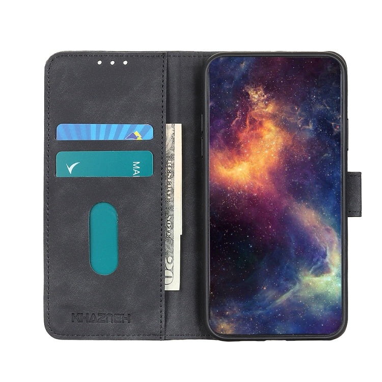 For Google Pixel 9 KHAZNEH Retro Texture Flip Leather Phone Case(Black) - Google Cases by PMC Jewellery | Online Shopping South Africa | PMC Jewellery | Buy Now Pay Later Mobicred