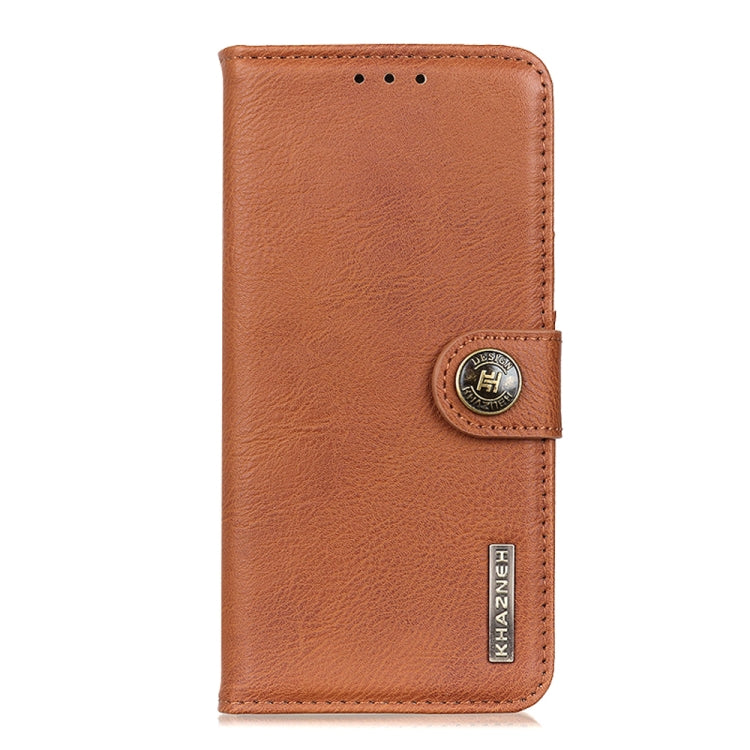 For Google Pixel 9 KHAZNEH Cowhide Texture Horizontal Flip Leather Phone Case(Brown) - Google Cases by PMC Jewellery | Online Shopping South Africa | PMC Jewellery | Buy Now Pay Later Mobicred