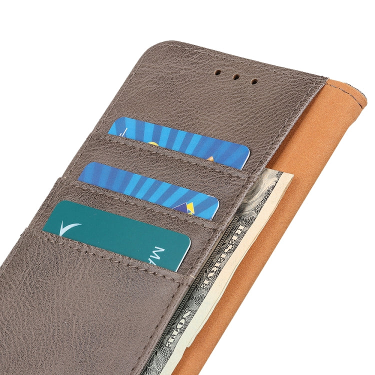For Google Pixel 9 KHAZNEH Cowhide Texture Horizontal Flip Leather Phone Case(Khaki) - Google Cases by PMC TechLife | Online Shopping South Africa | PMC TechLife | Buy Now Pay Later Mobicred