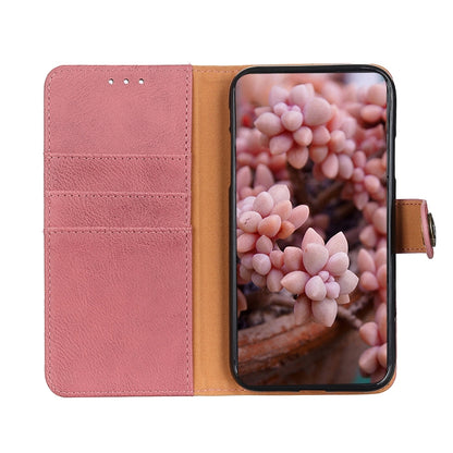 For Google Pixel 9 KHAZNEH Cowhide Texture Horizontal Flip Leather Phone Case(Pink) - Google Cases by PMC Jewellery | Online Shopping South Africa | PMC Jewellery | Buy Now Pay Later Mobicred