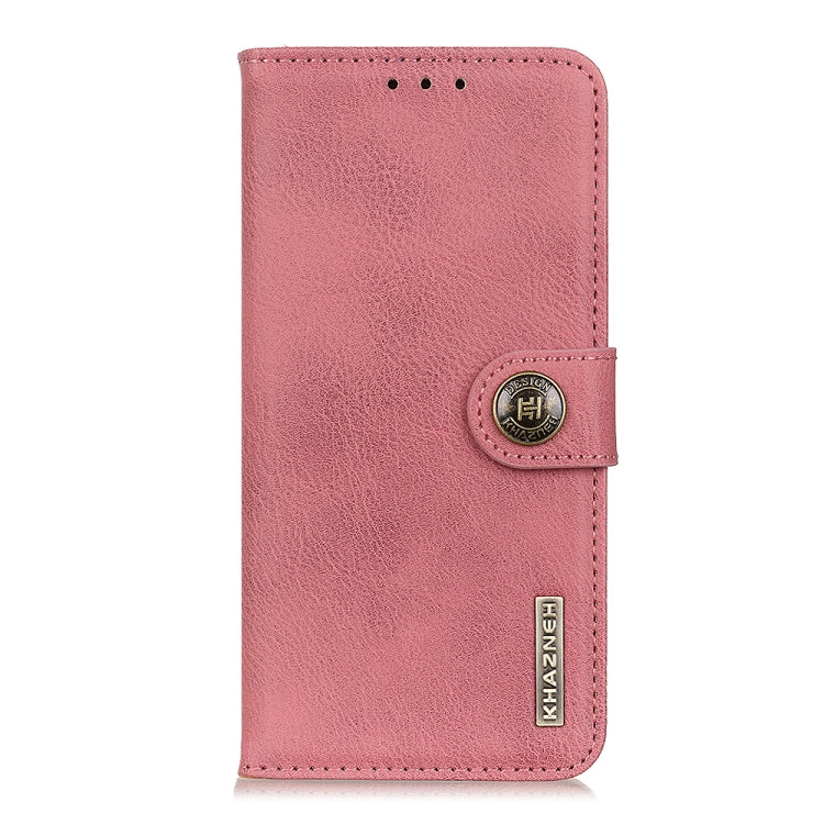 For Google Pixel 10 Pro / 9 Pro KHAZNEH Cowhide Texture Horizontal Flip Leather Phone Case(Pink) - Google Cases by PMC TechLife | Online Shopping South Africa | PMC TechLife | Buy Now Pay Later Mobicred