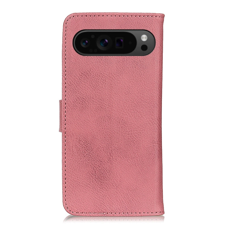 For Google Pixel 9 Pro KHAZNEH Cowhide Texture Horizontal Flip Leather Phone Case(Pink) - Google Cases by PMC Jewellery | Online Shopping South Africa | PMC Jewellery | Buy Now Pay Later Mobicred