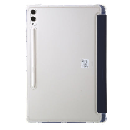 For Samsung Galaxy Tab S10+ / S9+ Clear Acrylic Deformation Leather Tablet Case(Dark Blue) - Tab S10+ Cases by PMC Jewellery | Online Shopping South Africa | PMC Jewellery | Buy Now Pay Later Mobicred