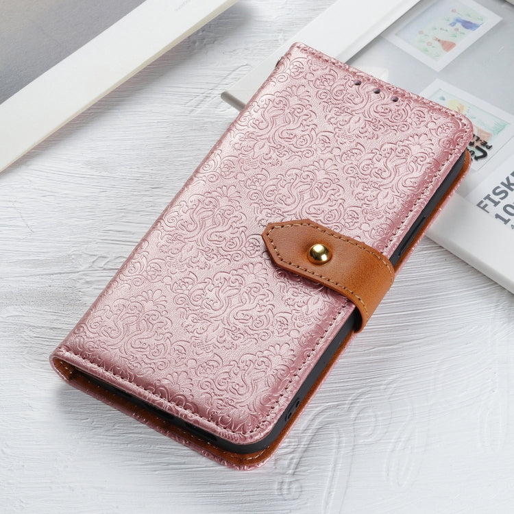 For Google Pixel 9 Pro European Floral Embossed Leather Phone Case(Pink) - Google Cases by PMC Jewellery | Online Shopping South Africa | PMC Jewellery | Buy Now Pay Later Mobicred