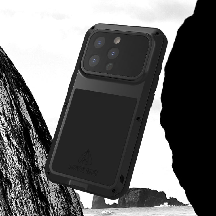 For iPhone 15 Pro LOVE MEI Metal Shockproof Life Waterproof Dustproof Phone Case(White) - iPhone 15 Pro Cases by LOVE MEI | Online Shopping South Africa | PMC TechLife | Buy Now Pay Later Mobicred