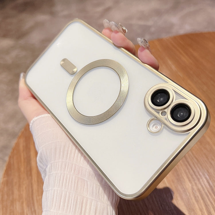 For iPhone 16 Plus MagSafe Magnetic Frosted TPU Phone Case(Gold) - iPhone 16 Plus Cases by PMC Jewellery | Online Shopping South Africa | PMC Jewellery | Buy Now Pay Later Mobicred