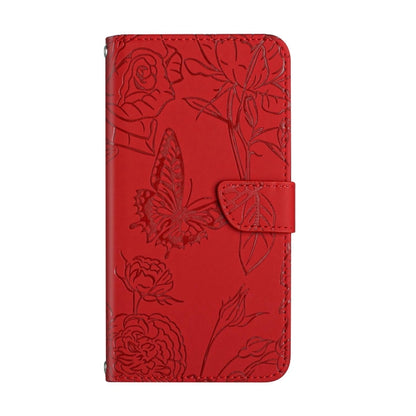 For Google Pixel 9 Pro Skin Feel Butterfly Embossed Flip Leather Phone Case(Red) - Google Cases by PMC Jewellery | Online Shopping South Africa | PMC Jewellery | Buy Now Pay Later Mobicred