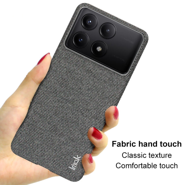 For Xiaomi Redmi K70 5G/K70 Pro 5G imak Ruiyi Series Cloth Texture PU + PC Phone Case(Black) - Xiaomi Cases by imak | Online Shopping South Africa | PMC Jewellery | Buy Now Pay Later Mobicred