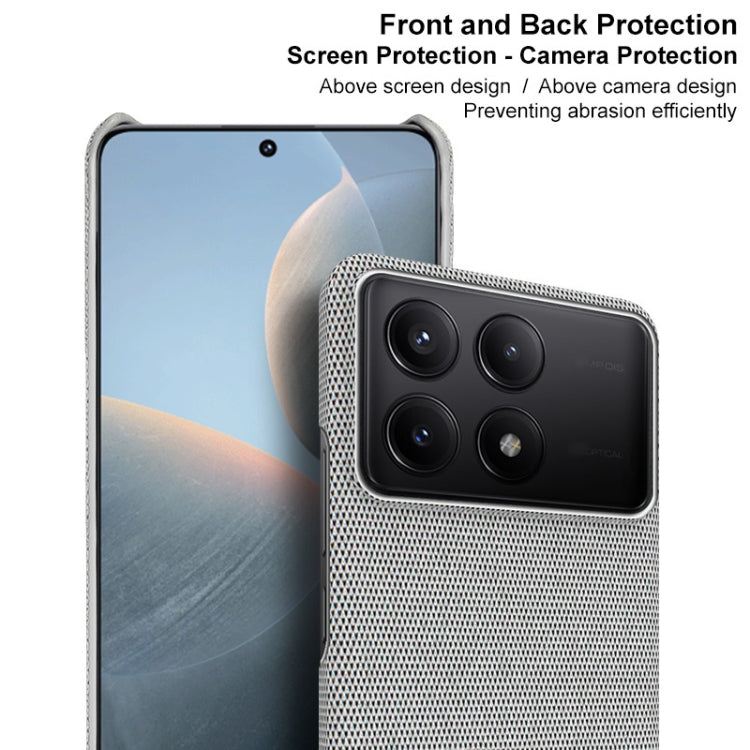 For Xiaomi Redmi K70 5G/K70 Pro 5G imak Ruiyi Series Cloth Texture PU + PC Phone Case(Dark Grey) - Xiaomi Cases by imak | Online Shopping South Africa | PMC Jewellery | Buy Now Pay Later Mobicred