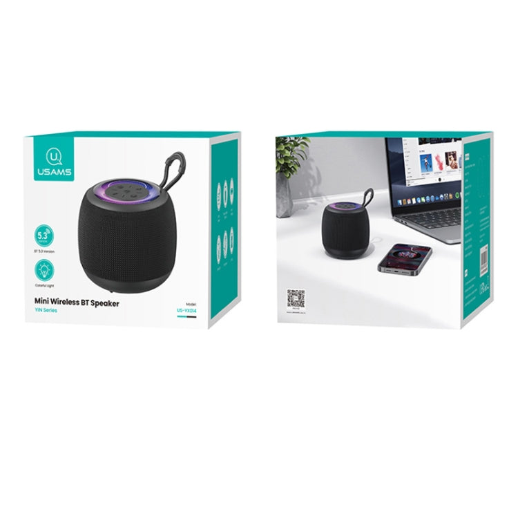 USAMS US-YX014 Yinya Series Mini Wireless Bluetooth Speaker(Black) - Mini Speaker by USAMS | Online Shopping South Africa | PMC Jewellery | Buy Now Pay Later Mobicred