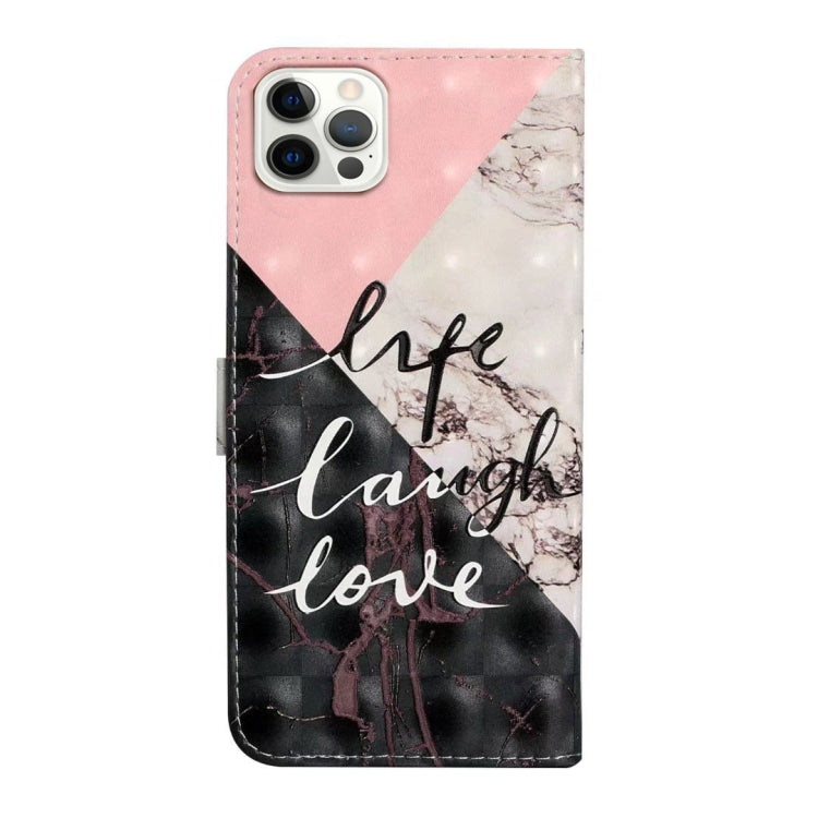 For iPhone 16 Pro Max Oil Embossed 3D Drawing Leather Phone Case(Stitching Marble) - iPhone 16 Pro Max Cases by PMC TechLife | Online Shopping South Africa | PMC TechLife | Buy Now Pay Later Mobicred