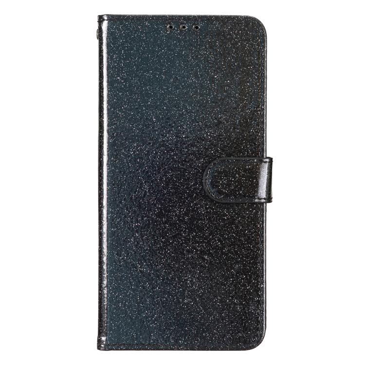 For Motorola Moto G56 5G Glitter Powder Flip Leather Phone Case(Black) - free shipping - PMC TechLife - Order now!
