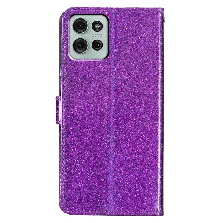 For Motorola Moto G56 5G Glitter Powder Flip Leather Phone Case(Purple) - free shipping - PMC TechLife - Order now!