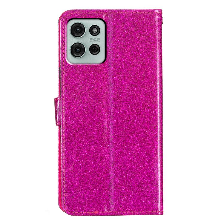 For Motorola Moto G86 5G Glitter Powder Flip Leather Phone Case(Rose Red) - free shipping - PMC TechLife - Order now!